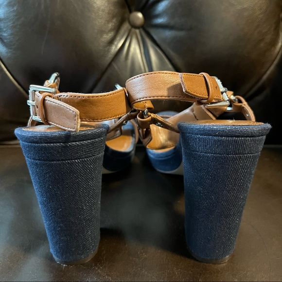 Womens Ralph Lauren Faustina Cotton/Leather sandals size 7.5 - Picture 4 of 7